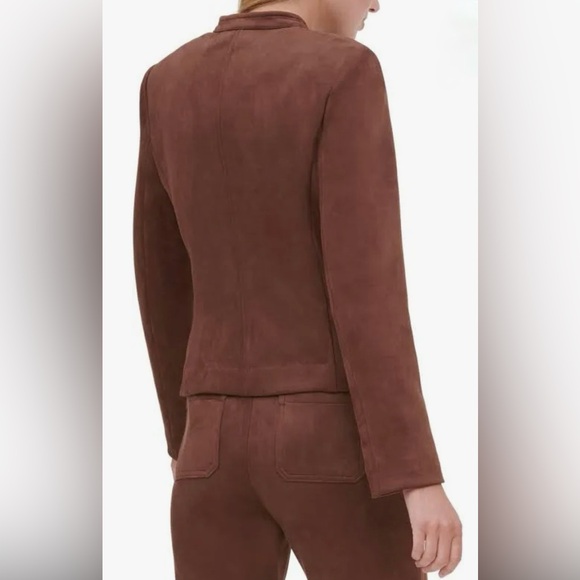 Tommy Hilfiger Chocolate Brown Suede Jacket - Picture 7 of 11